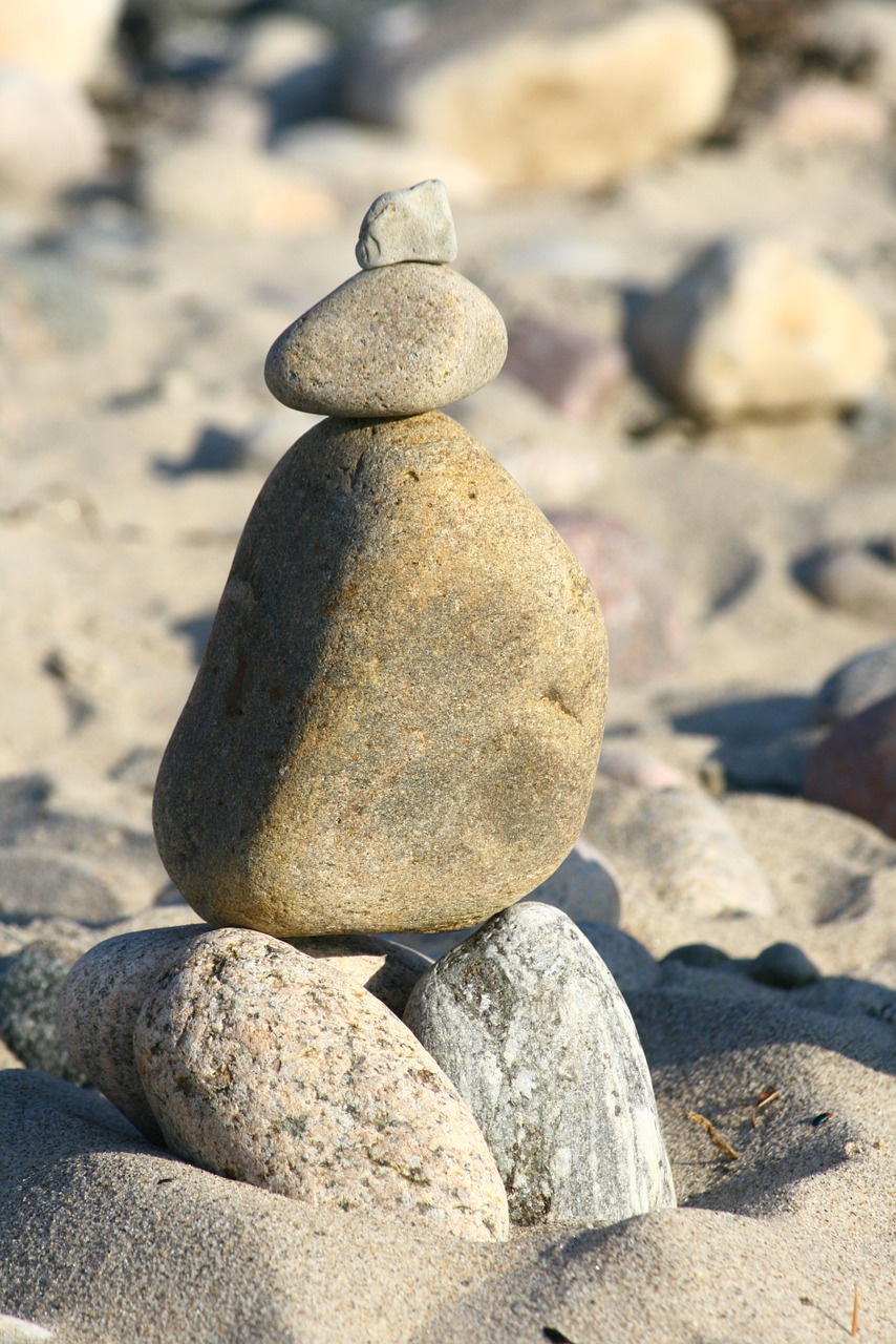 beach stones play free photo