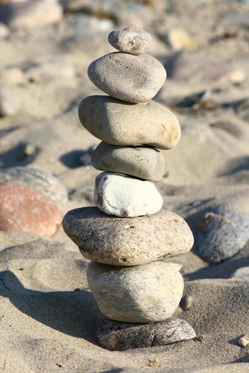 beach stones play free photo