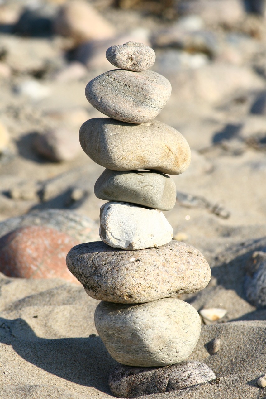 beach stones play free photo