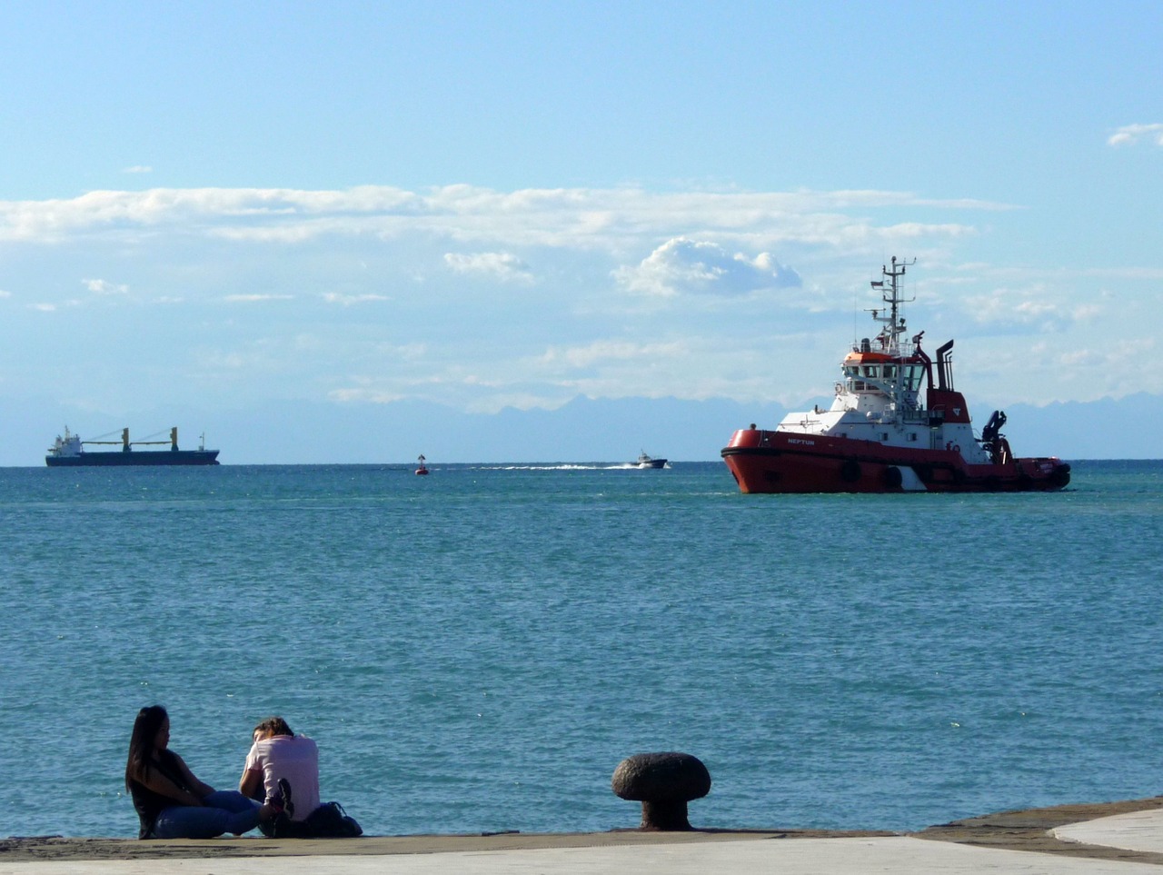 beach port in europe free photo