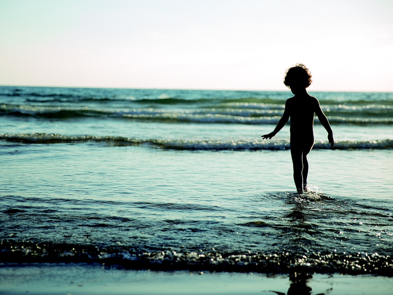 beach child sand free photo