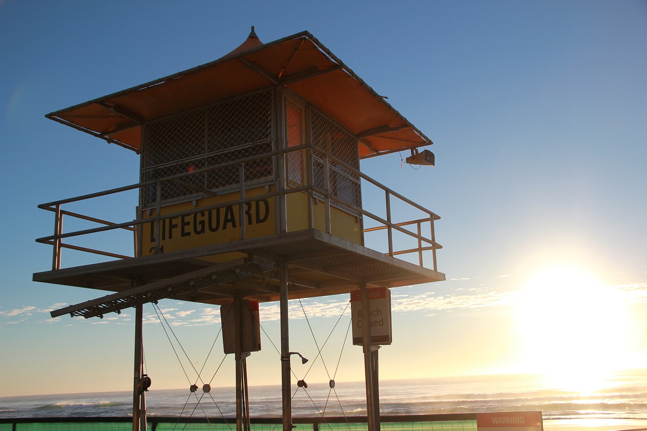 lifeguard beach summer free photo