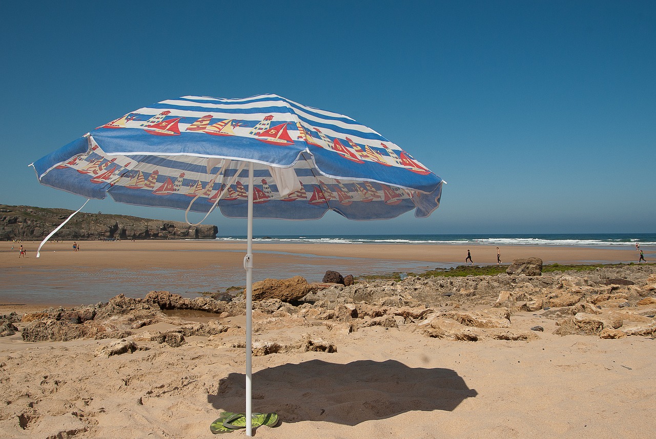 beach parasol holiday free photo