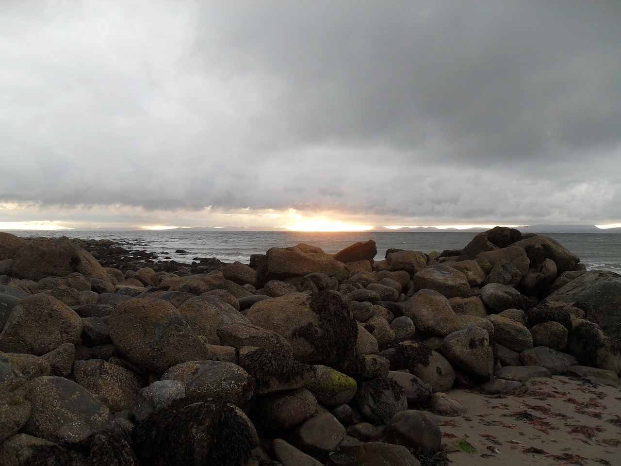 beach rocks sea free photo