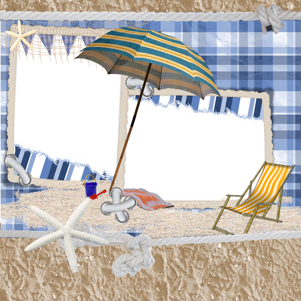 beach scrapbook background free photo