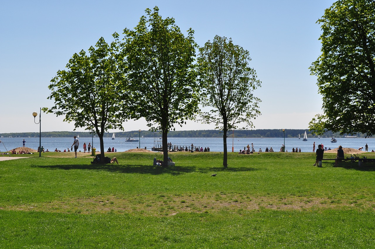 beach poland giżycko free photo