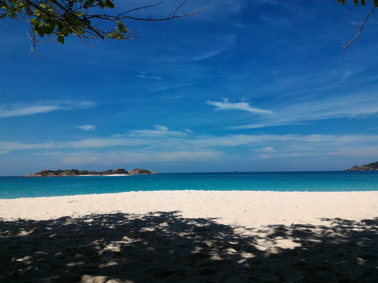 beach sky blue free photo