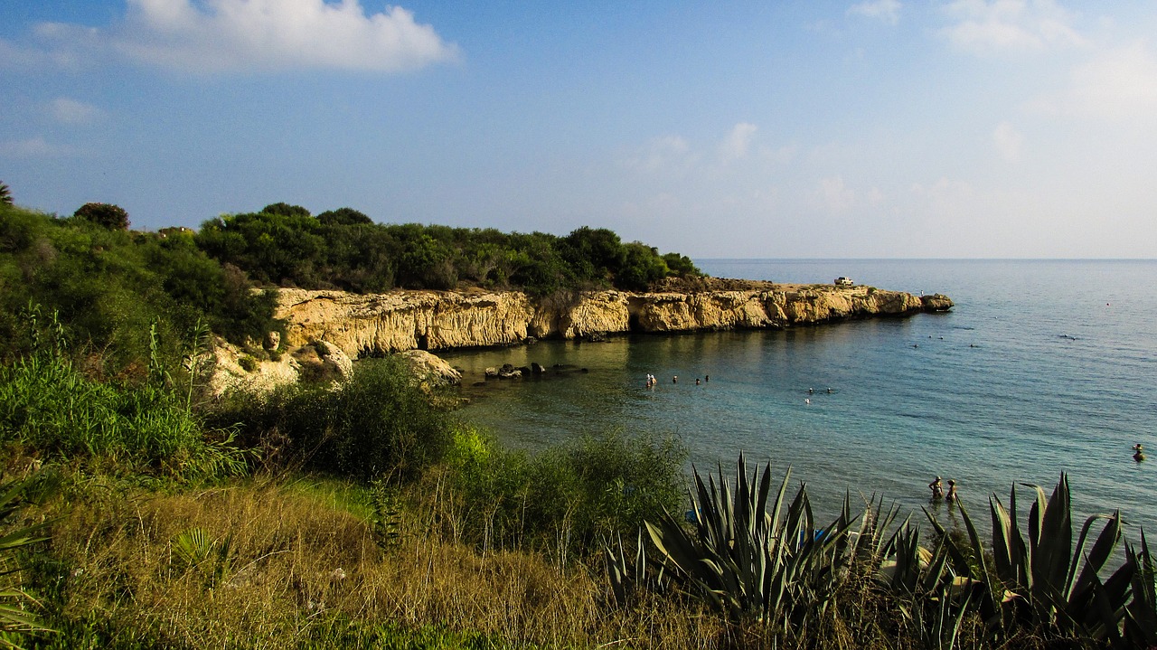 beach cliff malamas beach free photo