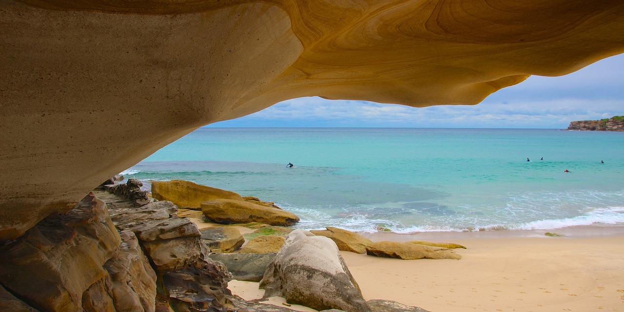 beach coast seascape free photo