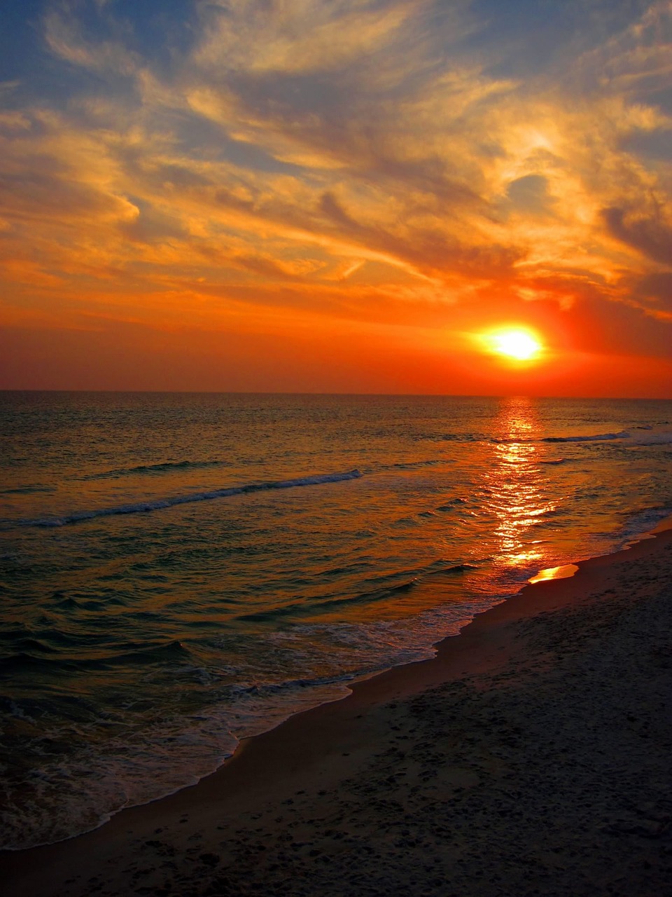 beach sunset florida free photo