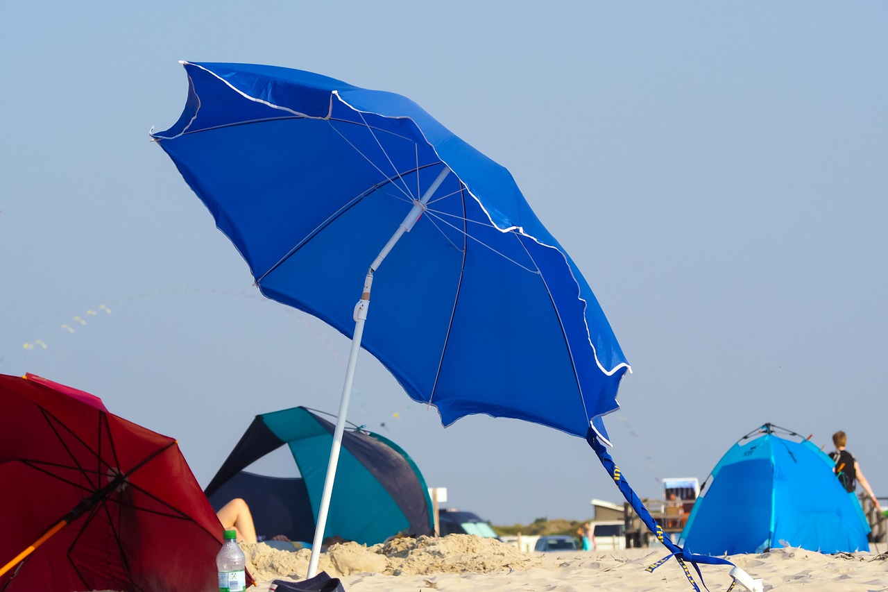 beach parasol beach shelter free photo