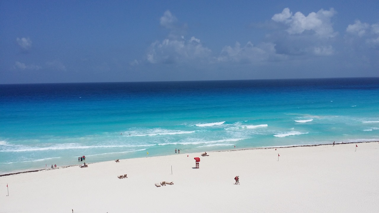 beach cancun mexico free photo