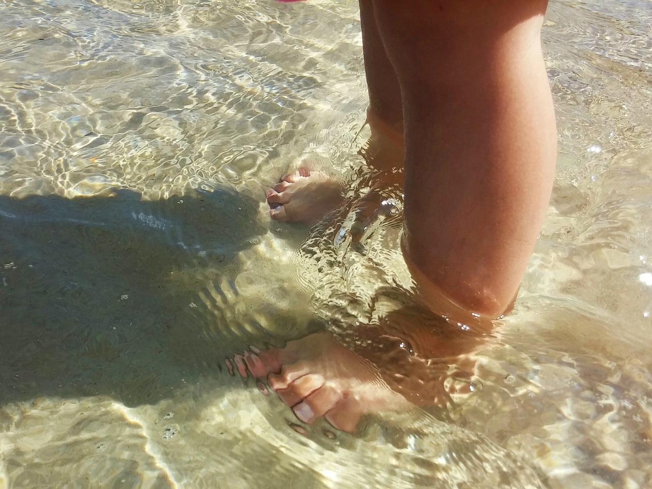 beach sea toes free photo