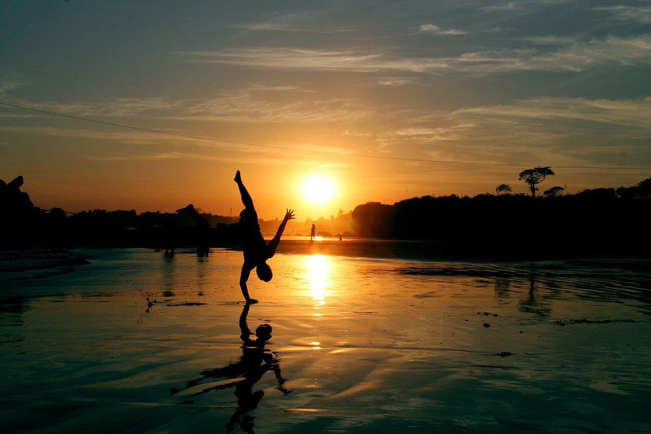 beach sunset sun free photo