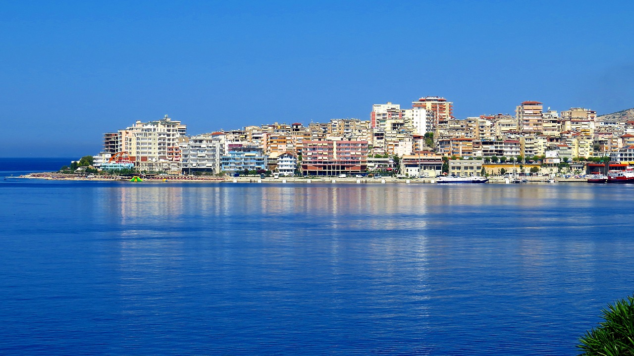 beach of the sea buildings free photo