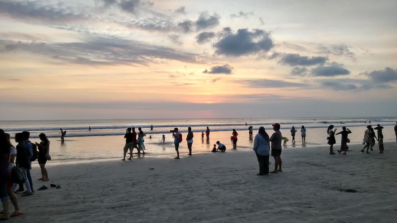 beach sunset bali free photo