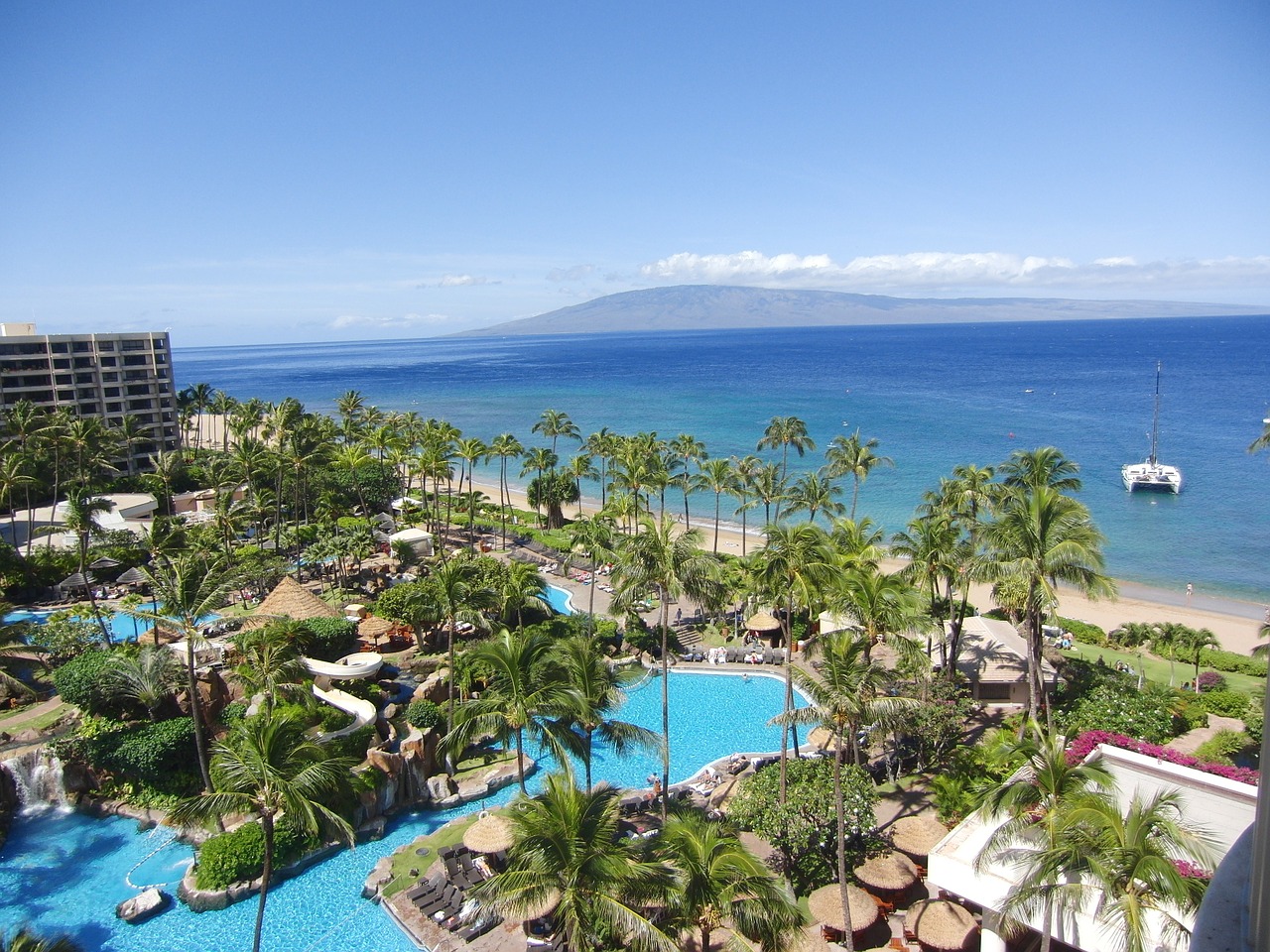 beach resort hawaii free photo