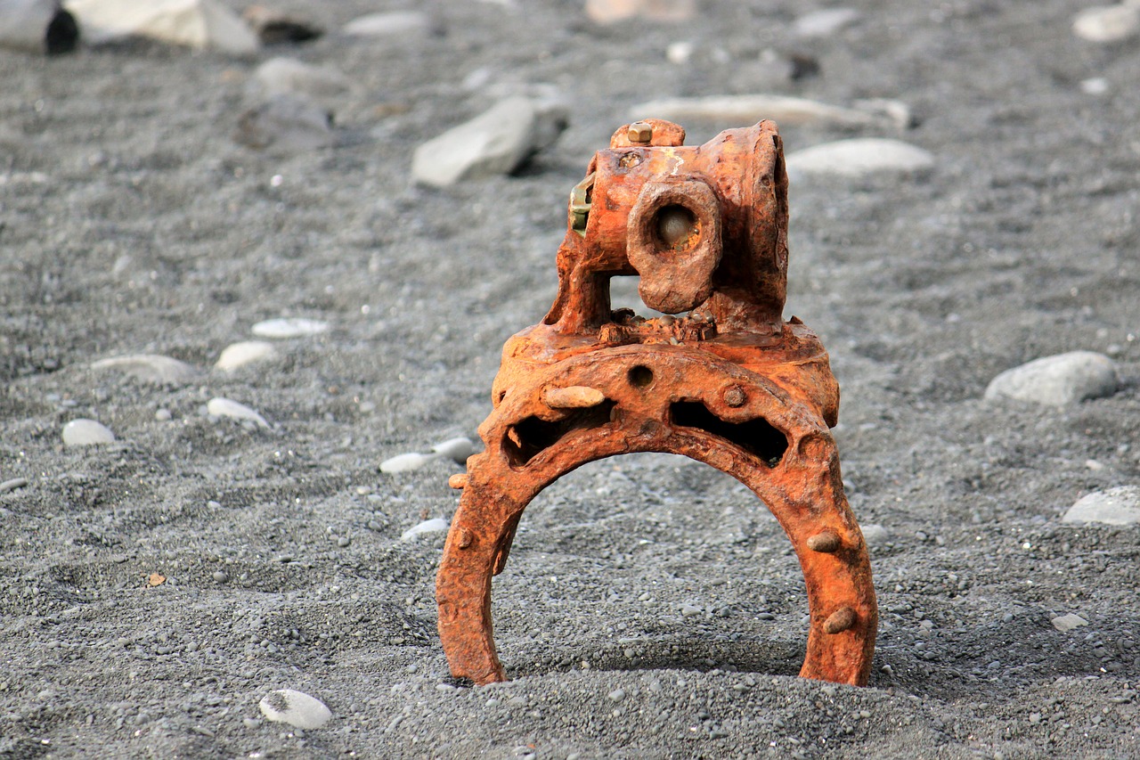wreck rust beach free photo