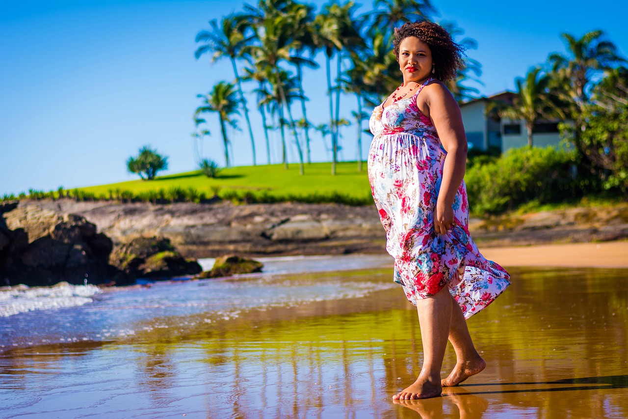 beach woman female free photo