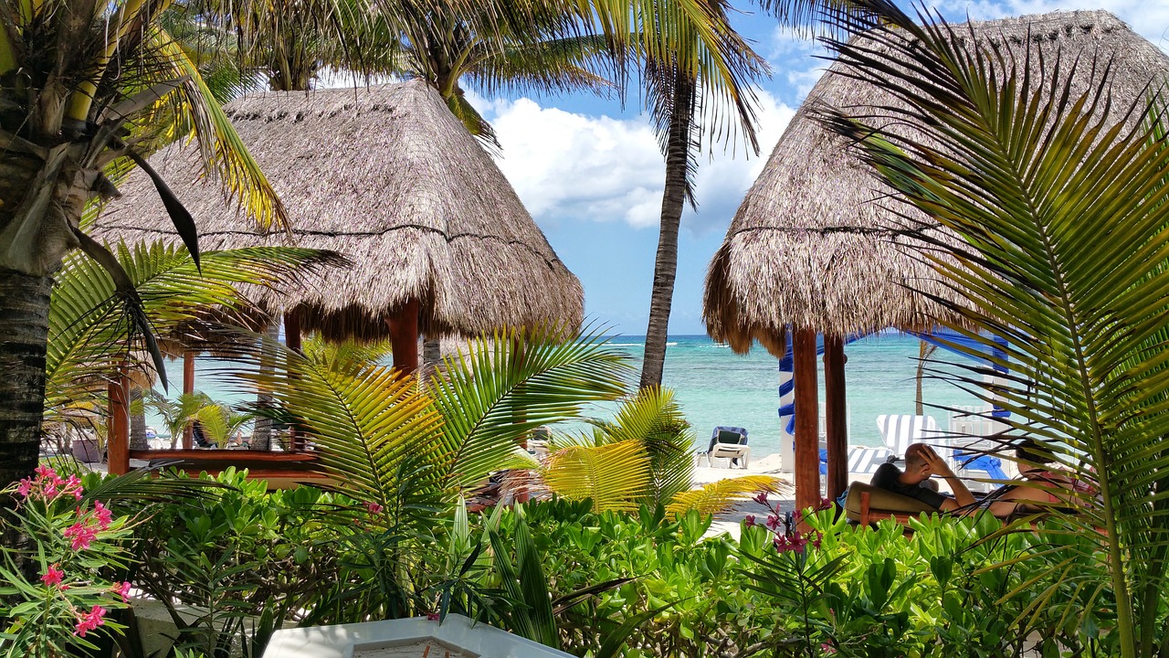 beach mexico hotel free photo