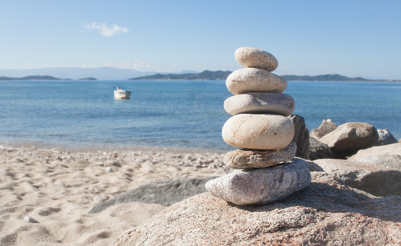 beach stones boot free photo