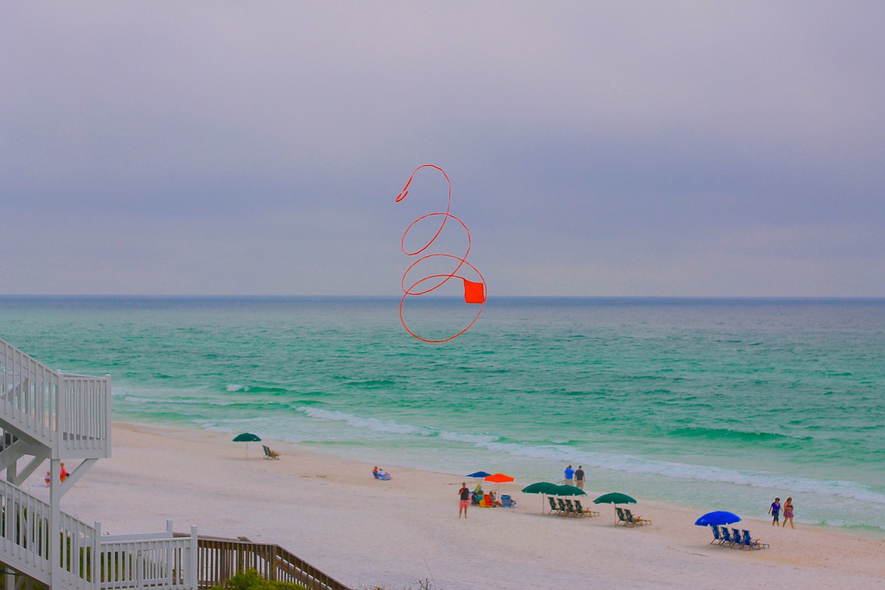 beach kite red free photo