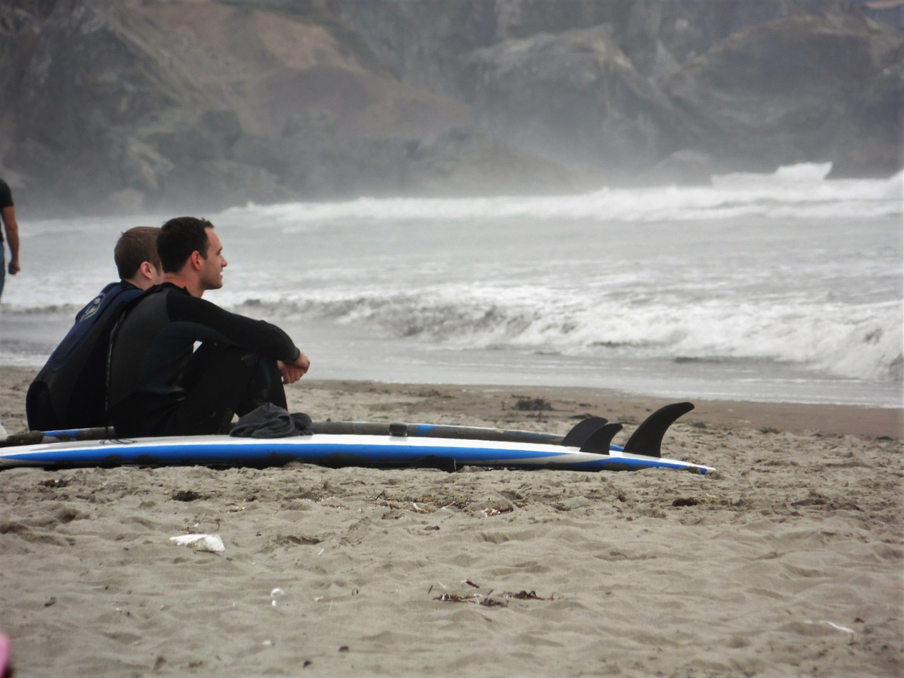 beach surfers vacation free photo