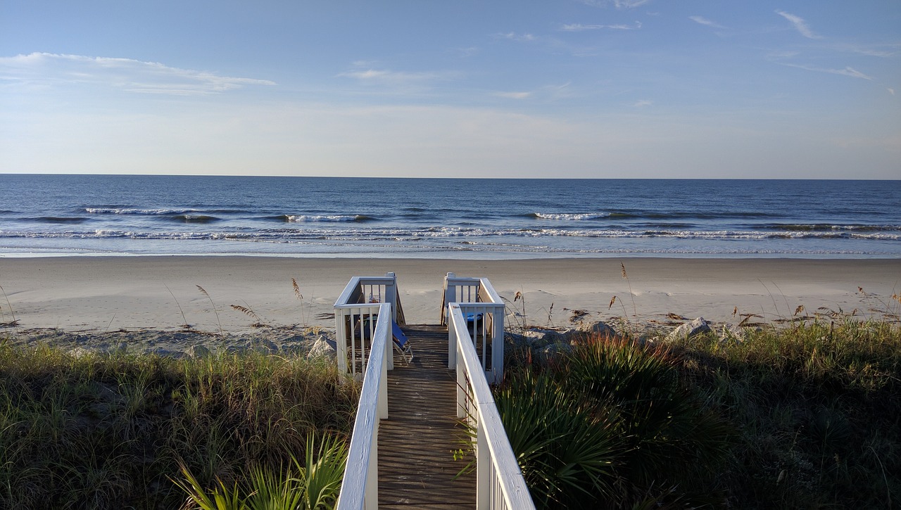 beach sky sea free photo