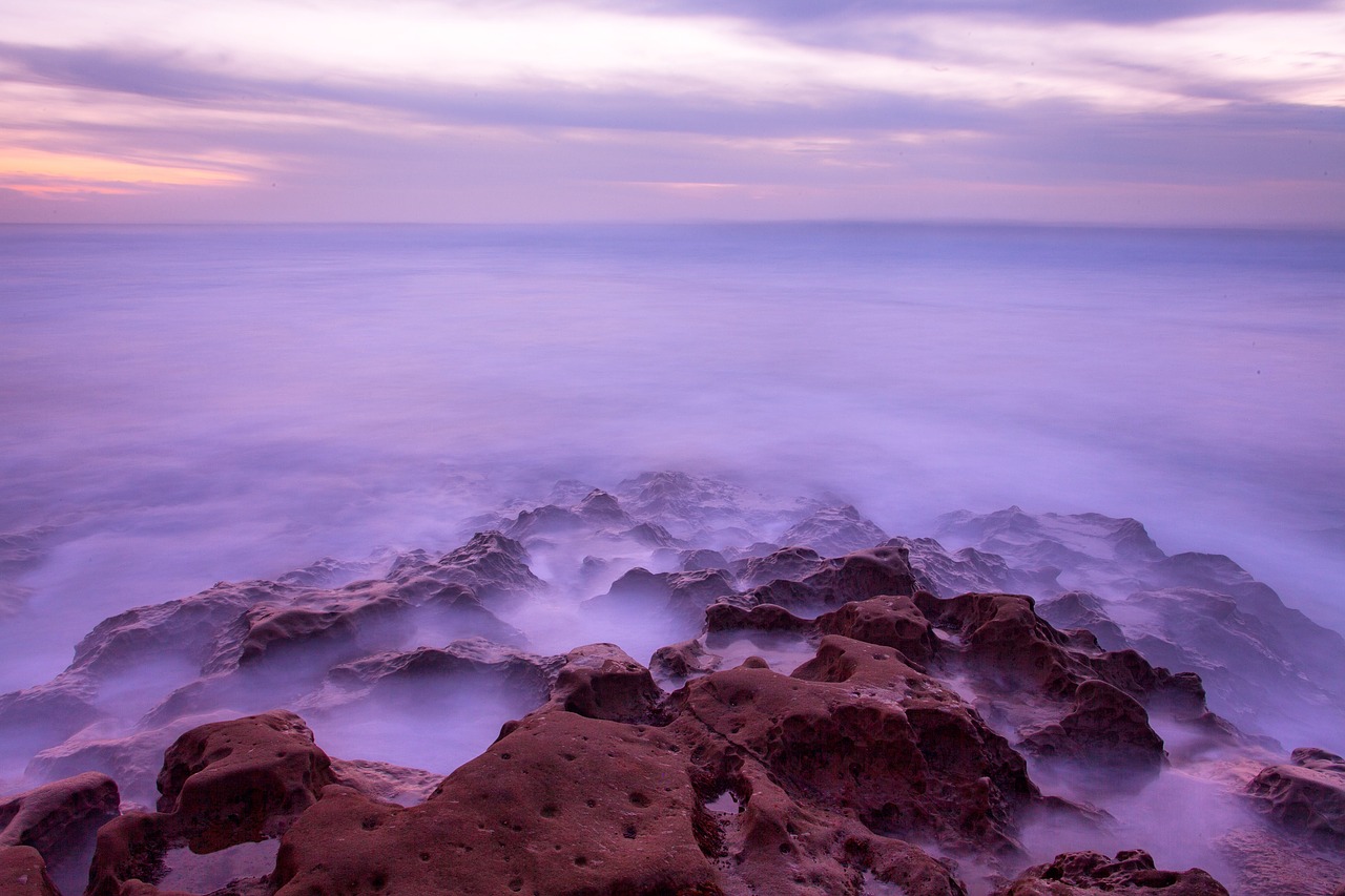 beach clouds coast free photo