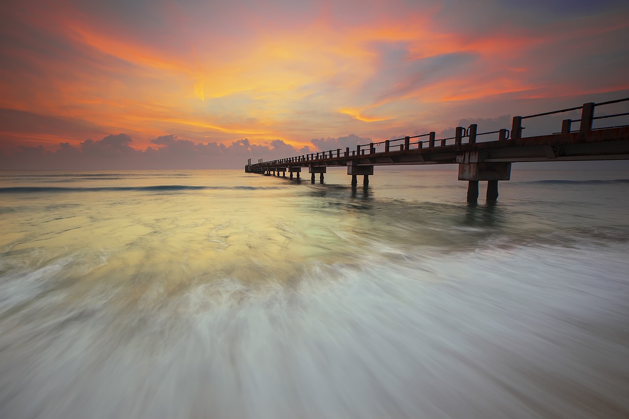 beach flow landscape free photo