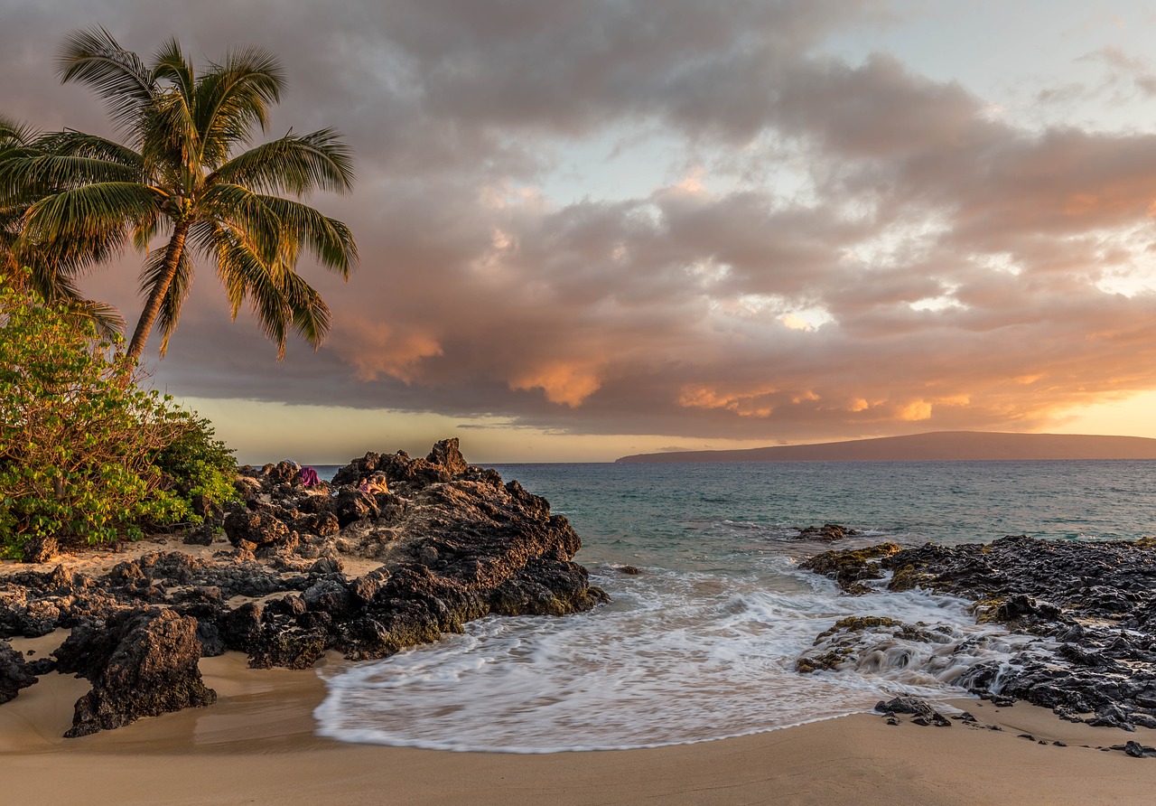 beach clouds landscape free photo