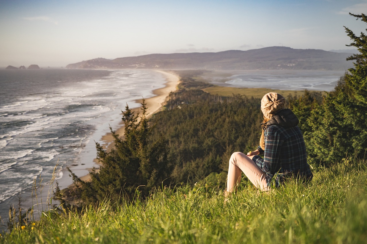 beach coast grass free photo