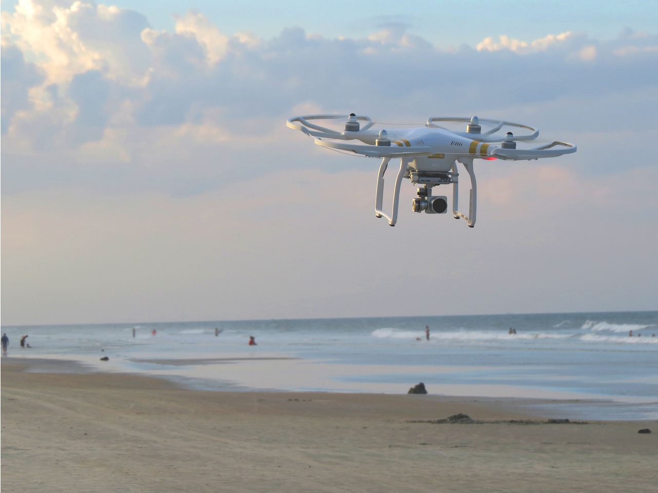 beach drone ocean free photo