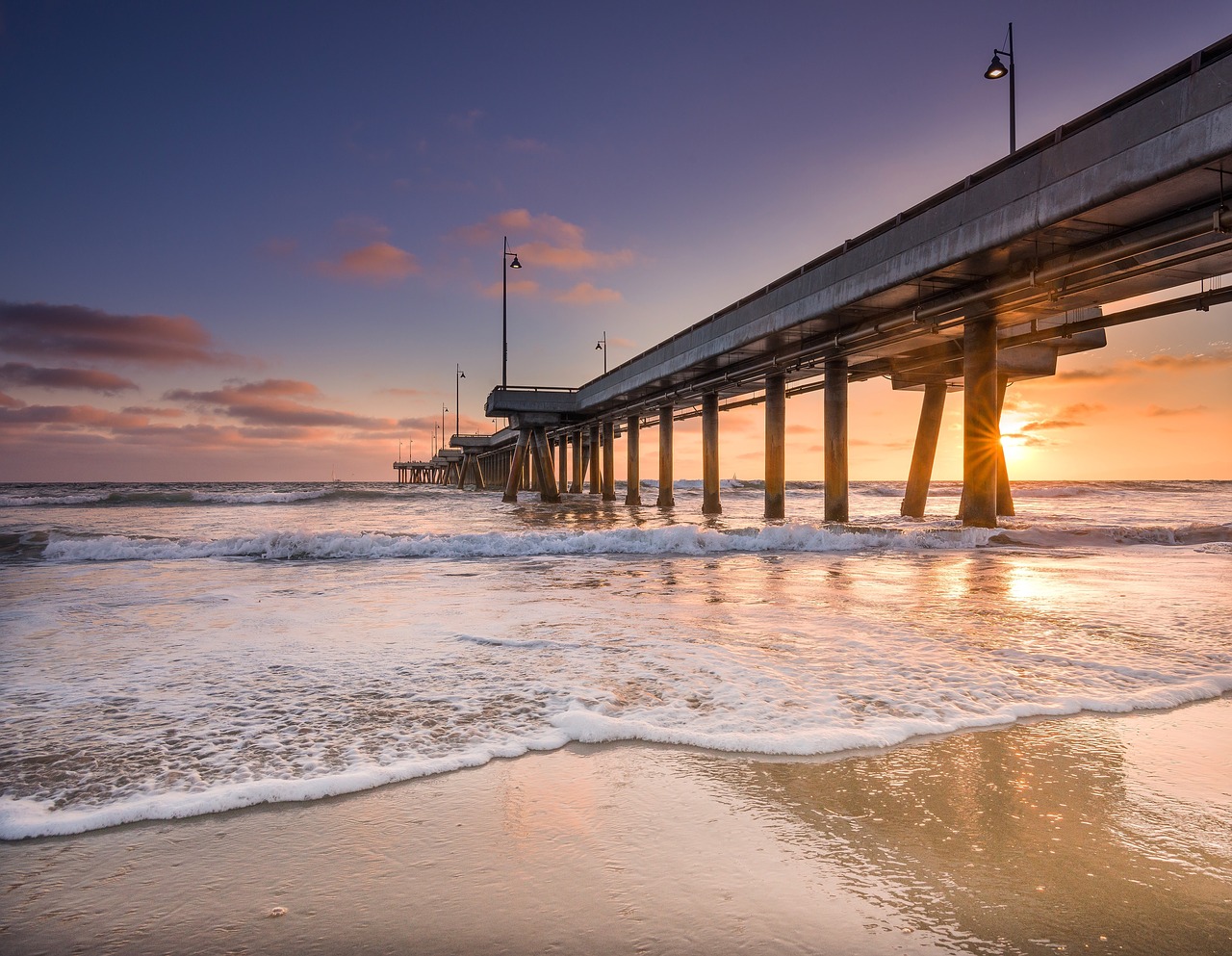 beach dawn dusk free photo