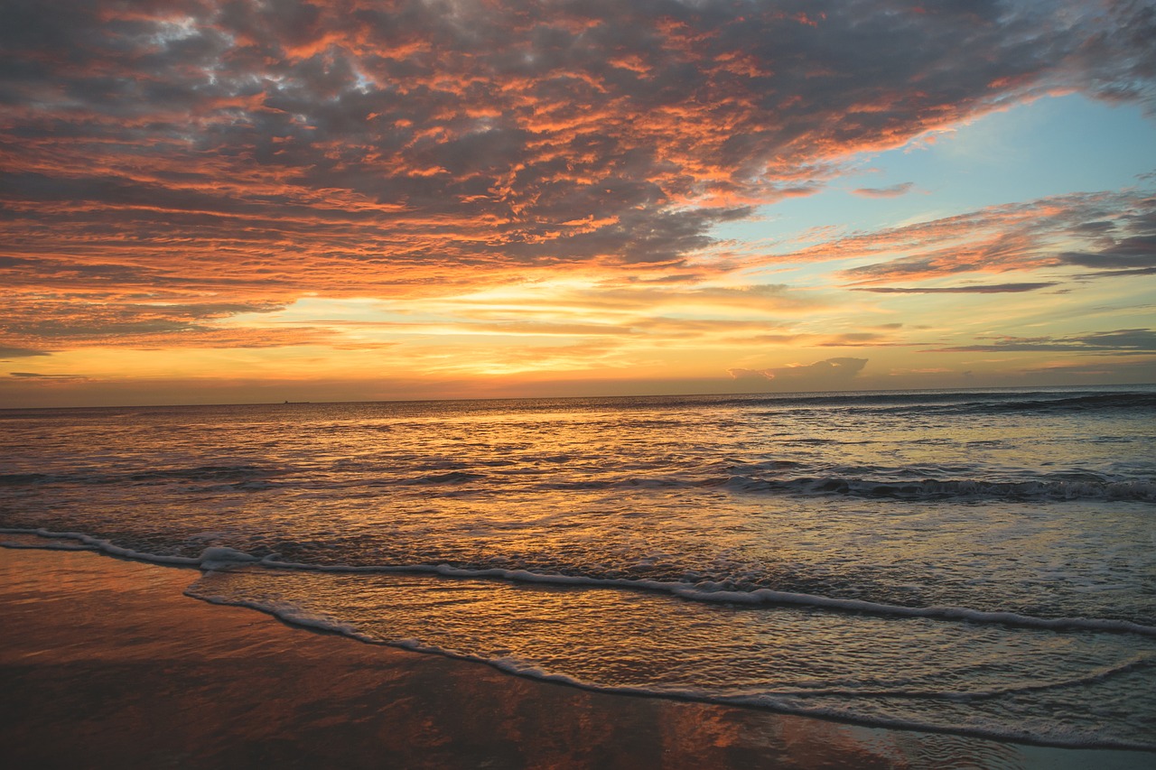 beach cloudy coast free photo