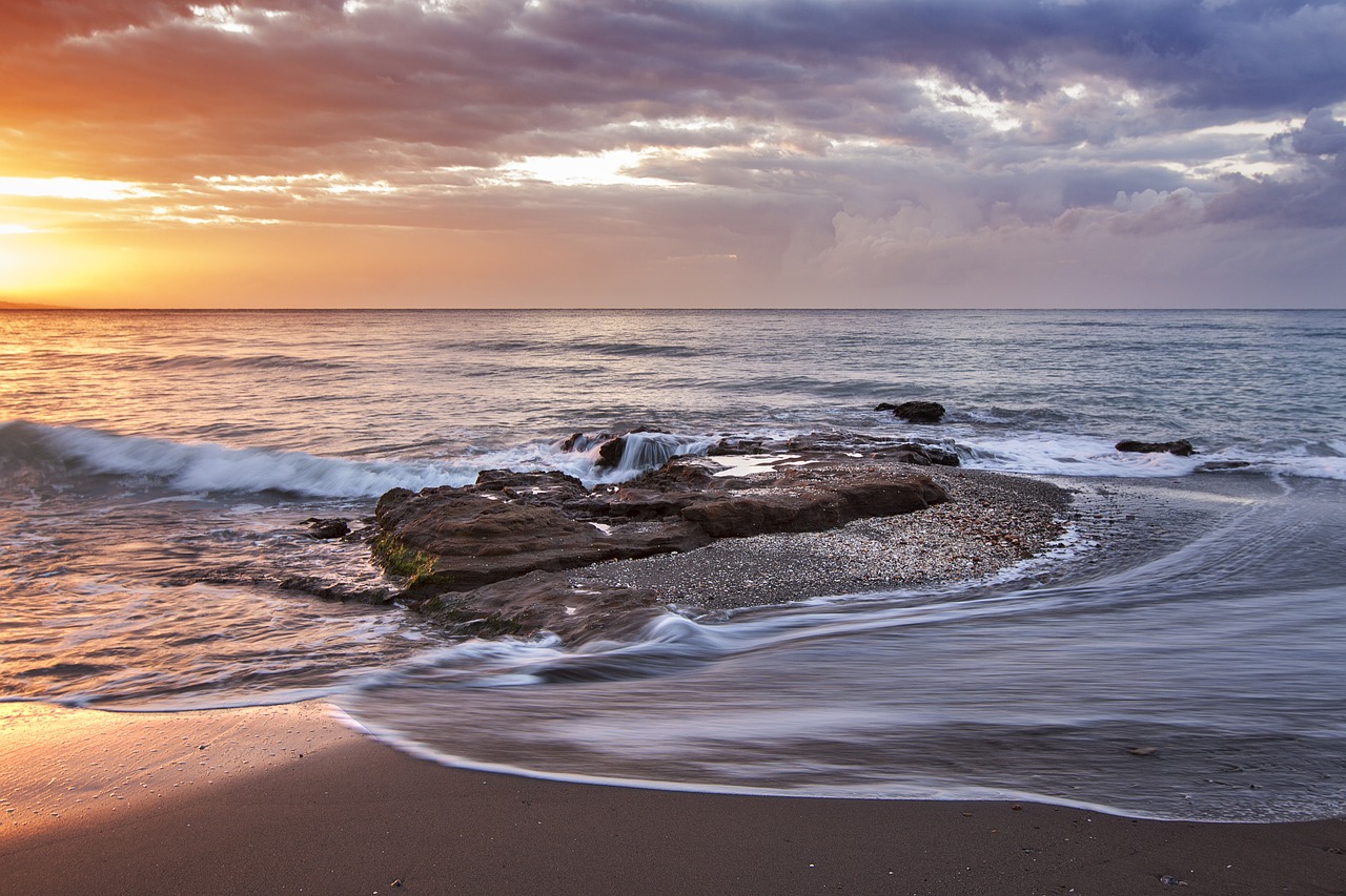 beach cloudy coast free photo