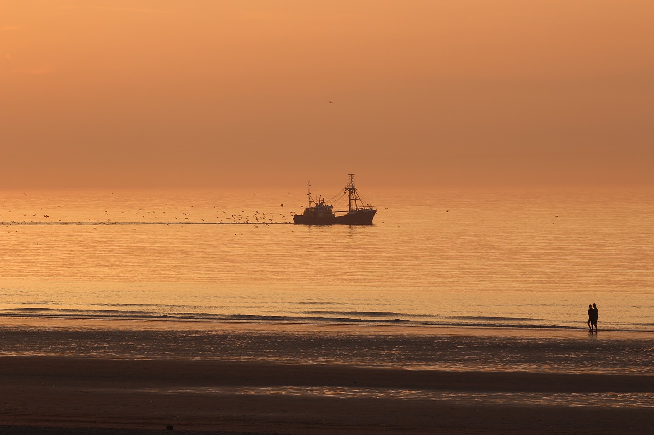 beach boat coast free photo