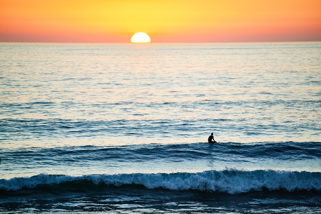 beach dawn dusk free photo