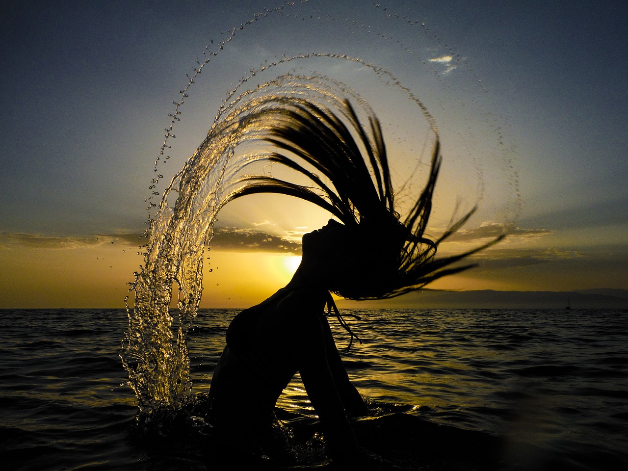 beach dark shadow free photo