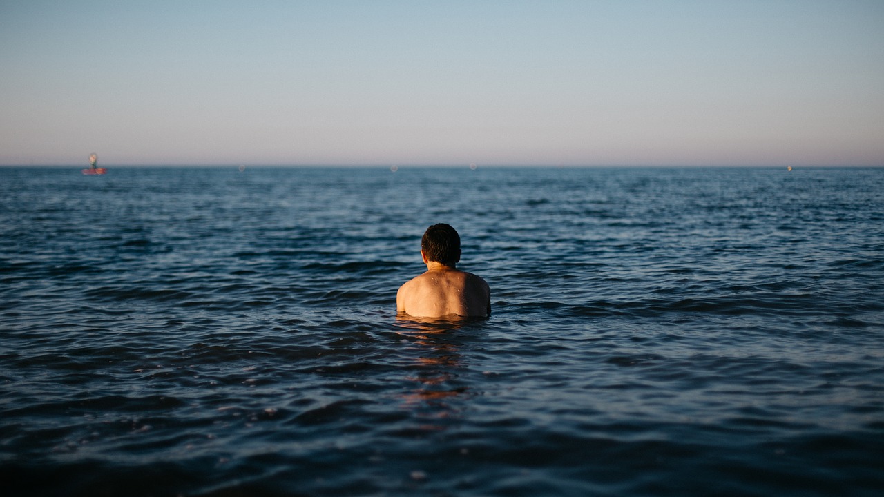 beach man ocean free photo