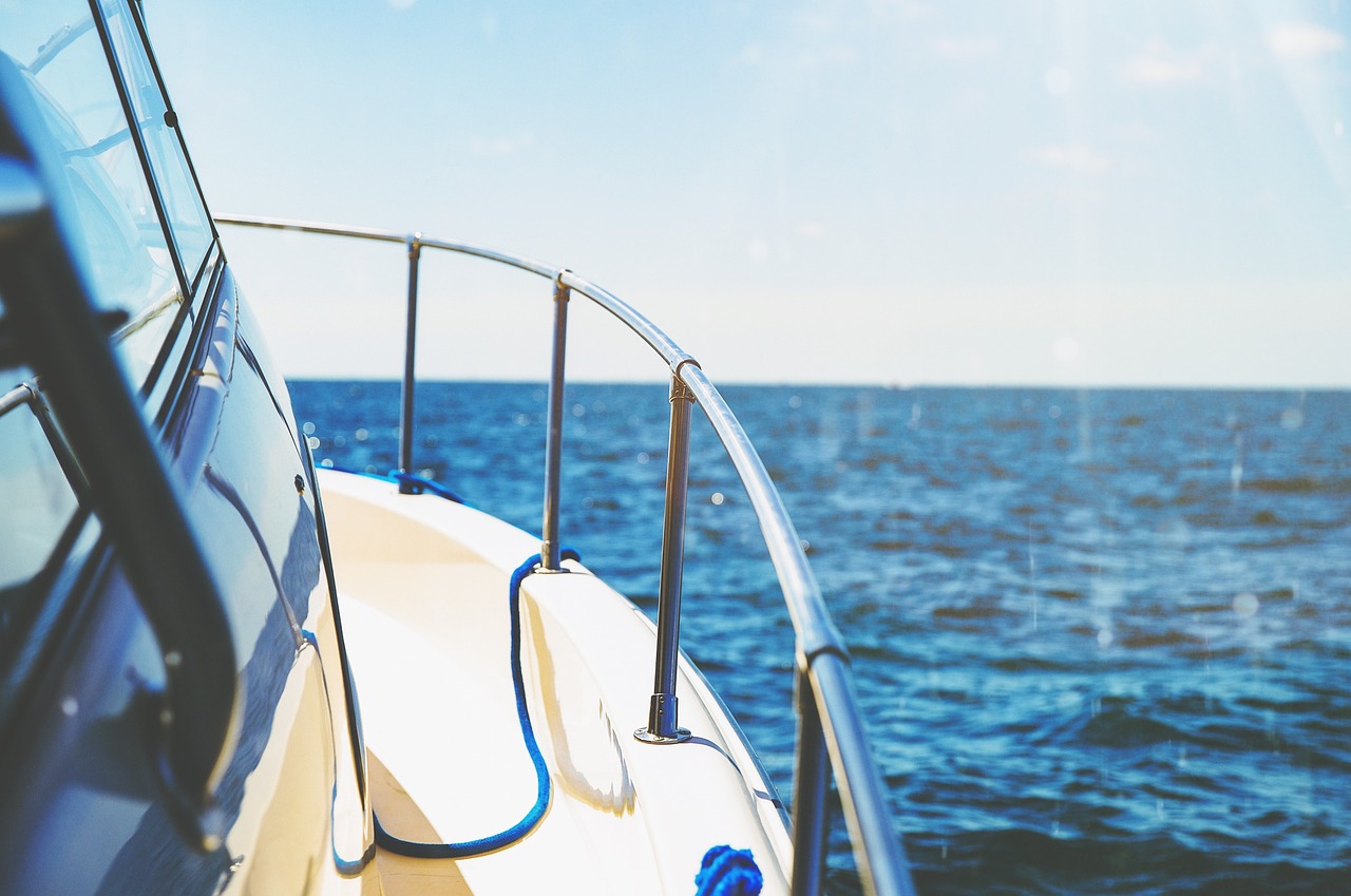 beach boat leisure free photo