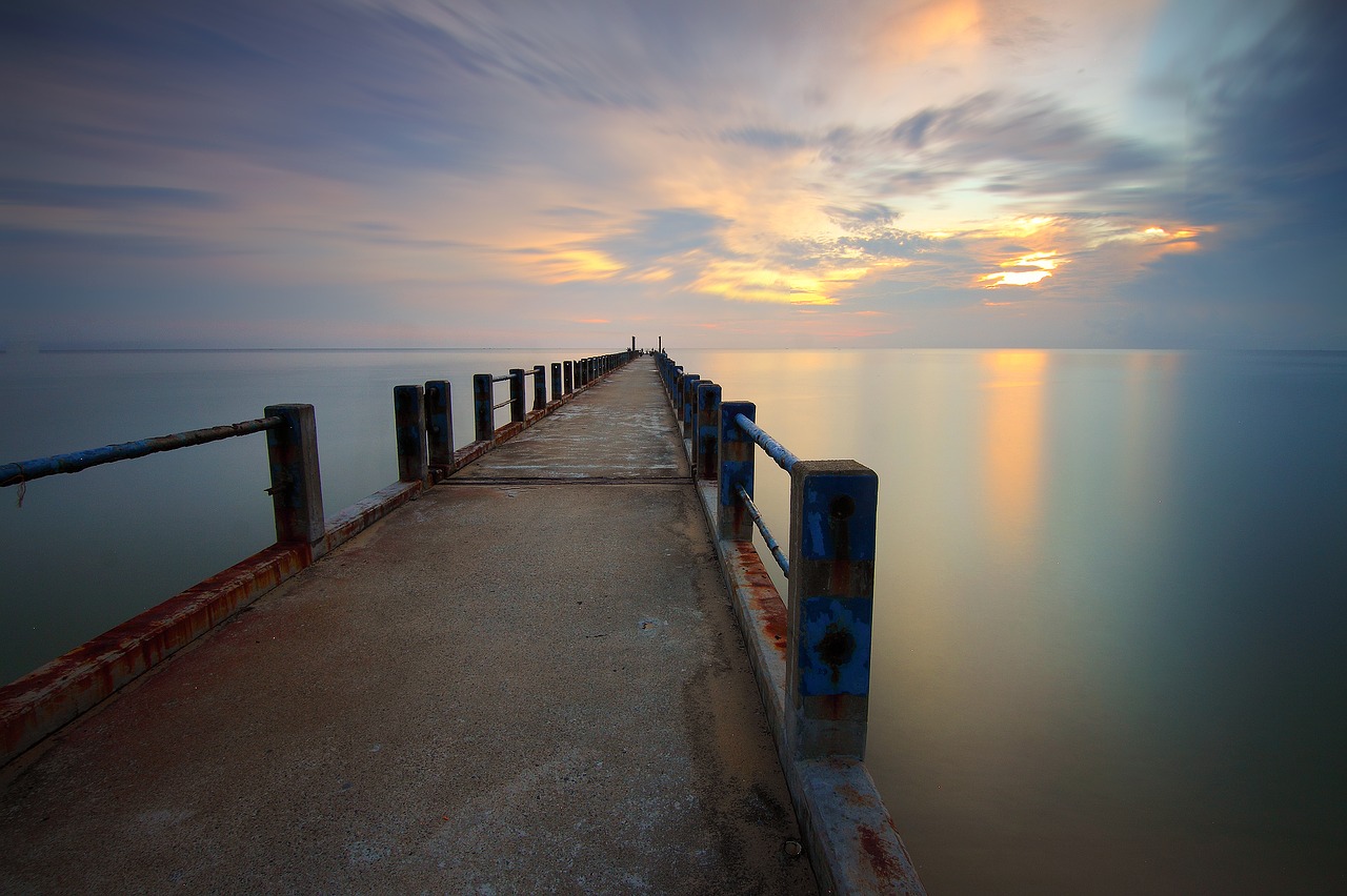 beach dawn dusk free photo