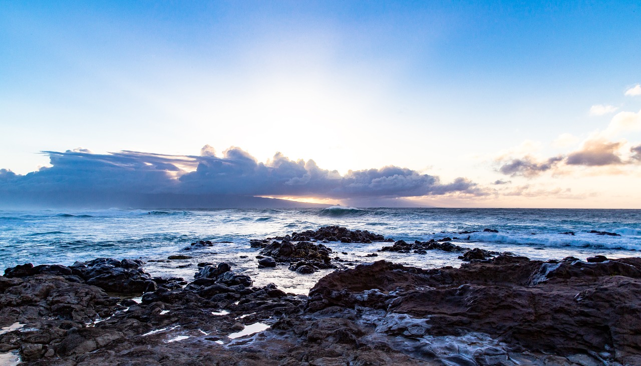 beach cloud dawn free photo