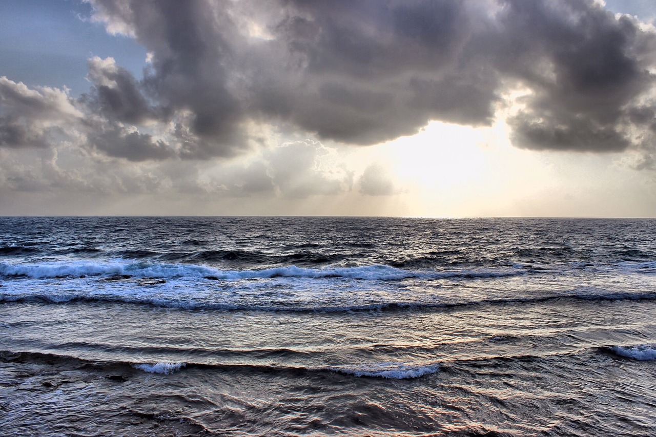 beach cloud clouds free photo