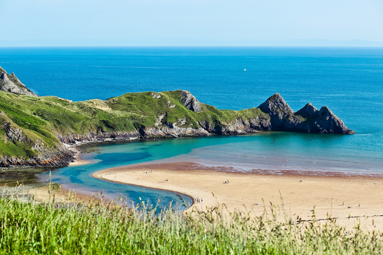 beach coast idyllic free photo