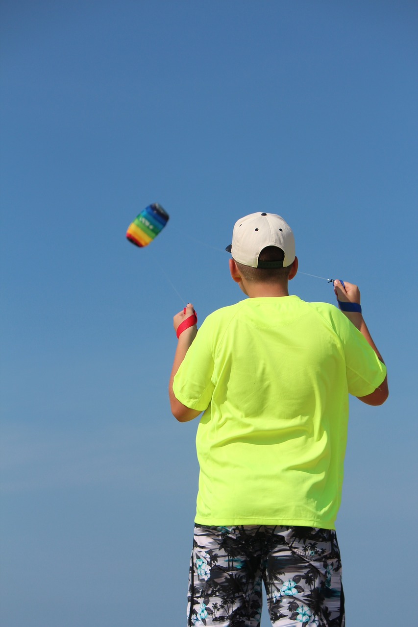 beach kite wind free photo