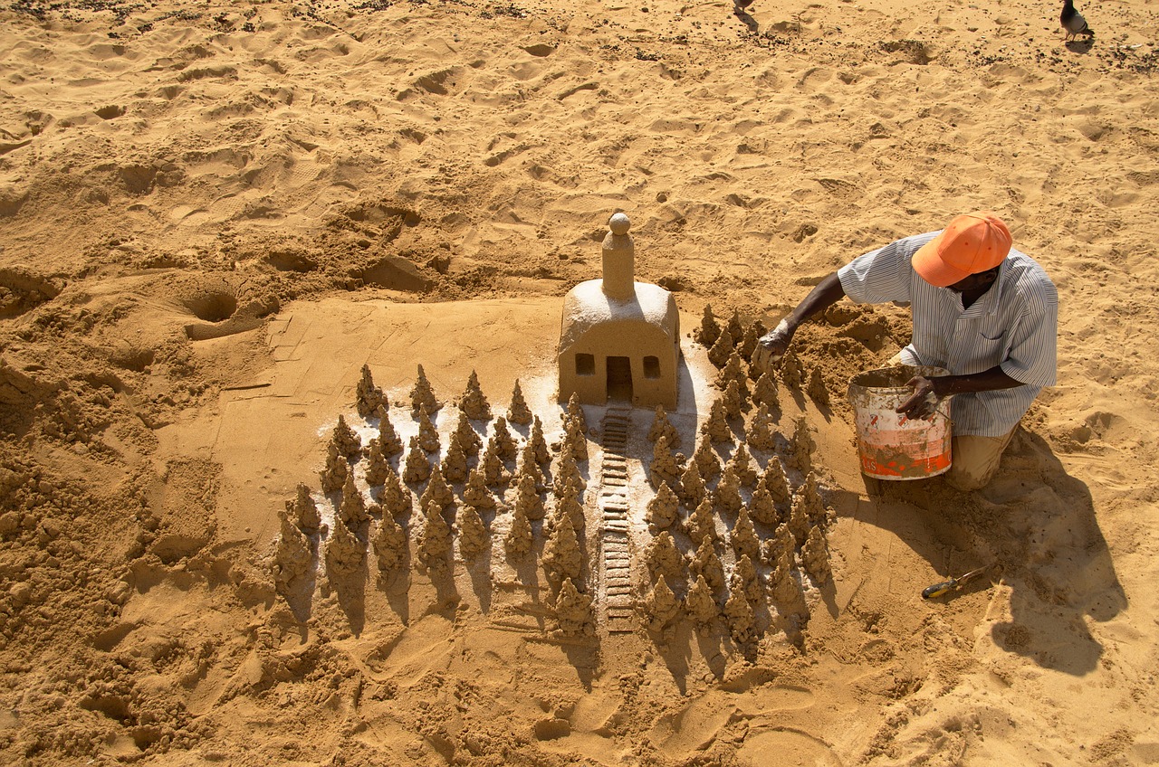 beach sand sand sculpture free photo