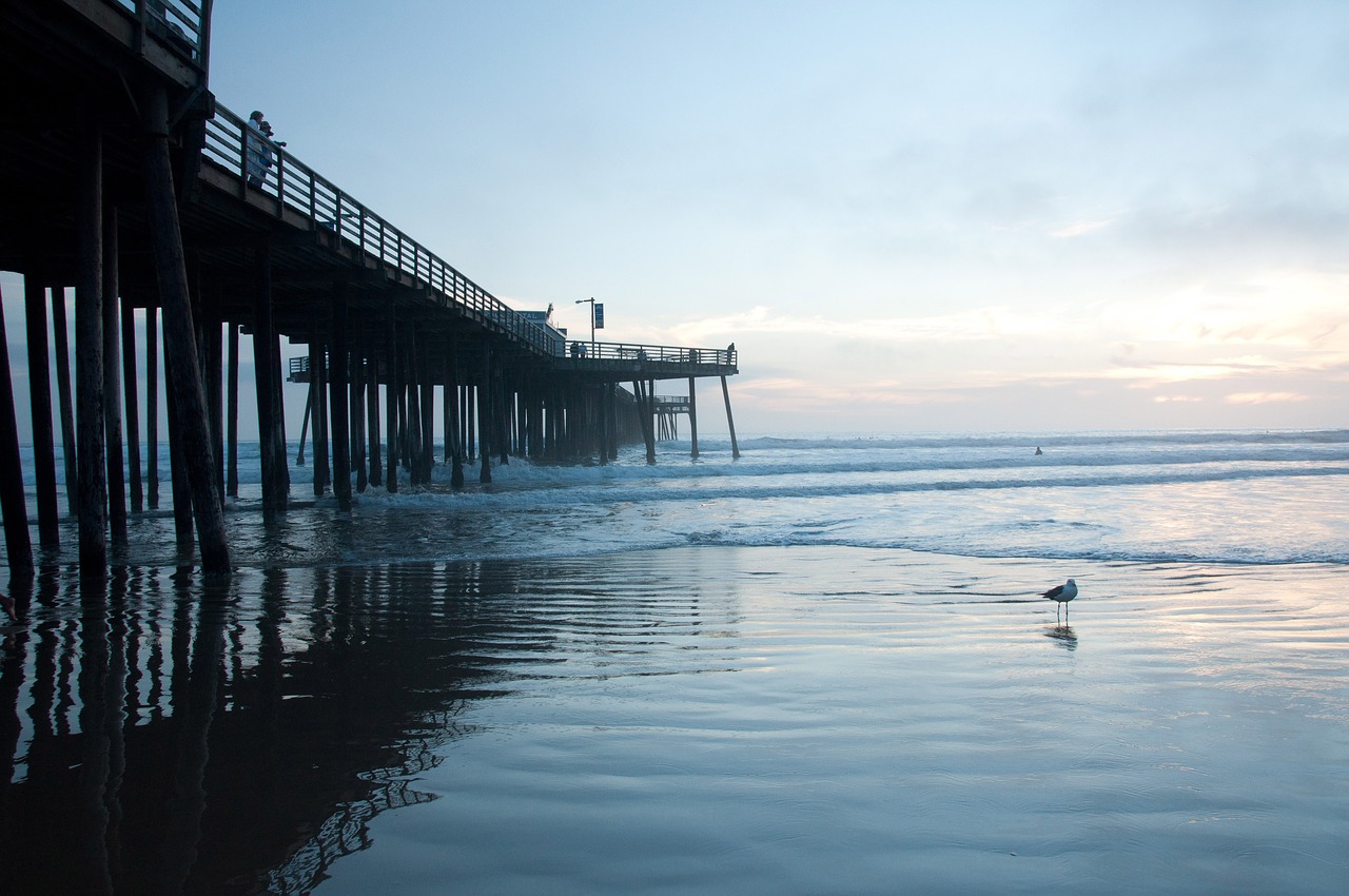 beach sunset pismo free photo