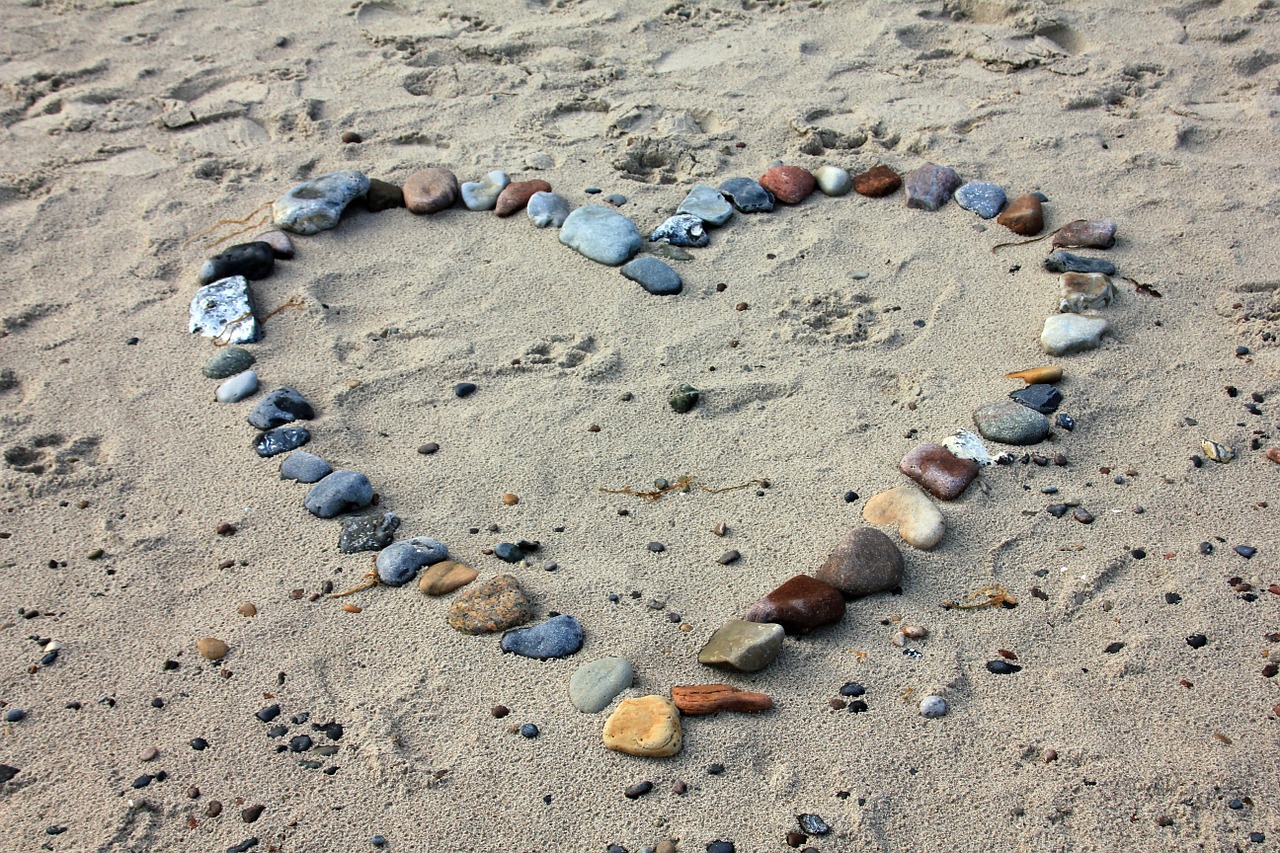 beach sand stones free photo