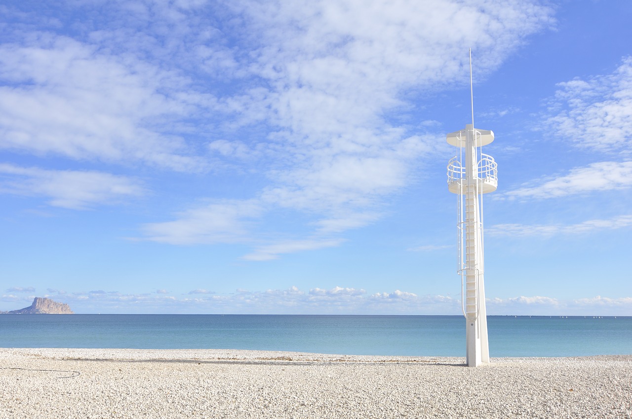 beach sky blue sky free photo